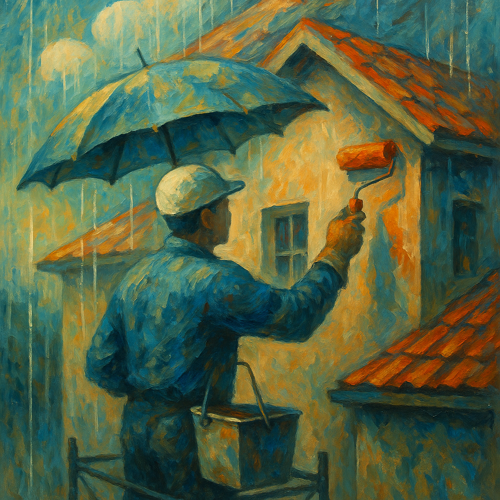 松山市の外壁塗装・防水工事・屋根塗装で梅雨前に備える