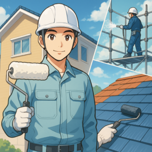 株式会社代木塗装工業の外壁塗装・防水工事・屋根塗装、3つの安心