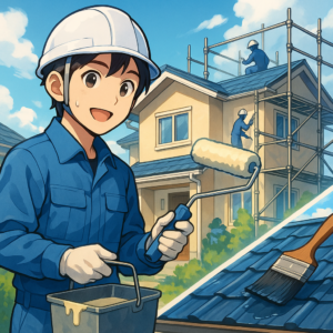 松山市の外壁塗装・防水工事、3つの安心で屋根塗装も