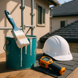 松山市の外壁塗装・防水工事、3月に始めたい屋根塗装点検