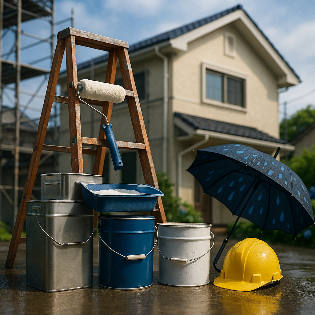 6月の梅雨前に外壁塗装・防水工事・屋根塗装 株式会社代木塗装工業の提案