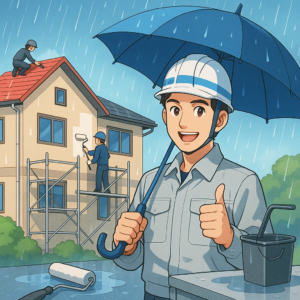 6月の雨に強い外壁塗装と防水工事｜株式会社代木塗装工業の3つの安心