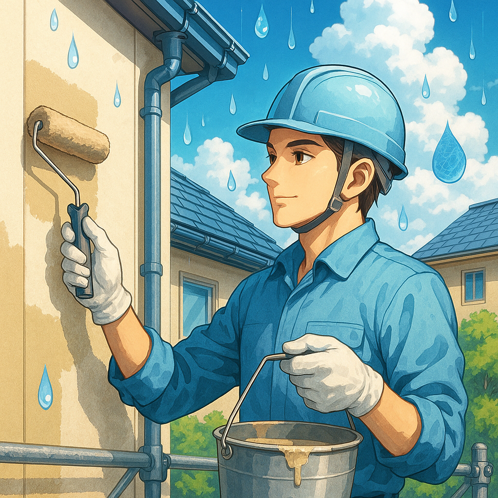 梅雨前の外壁塗装・防水工事・屋根塗装｜株式会社代木塗装工業